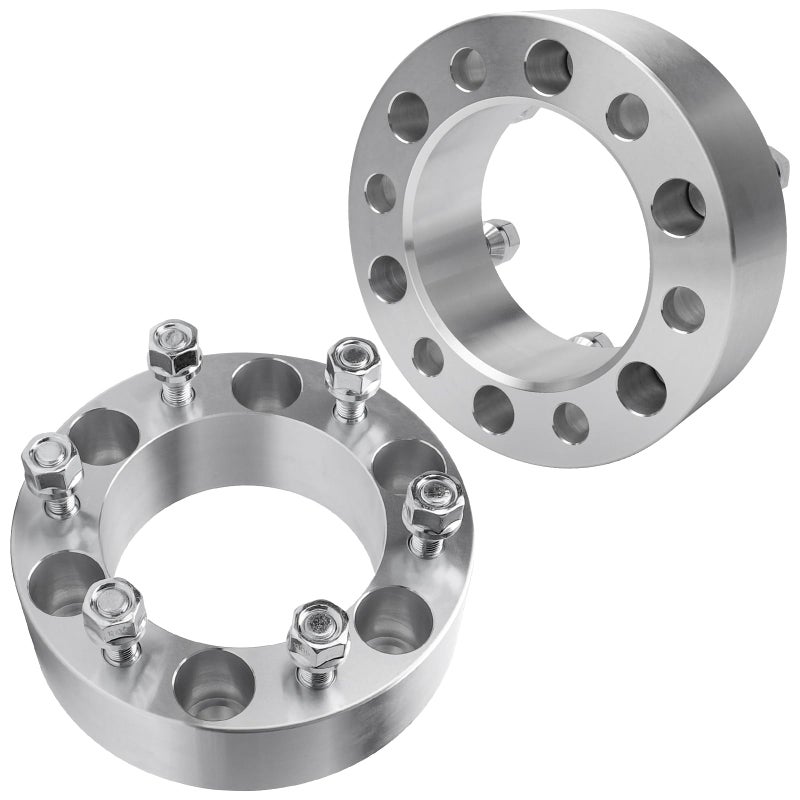 BRTEC 2in 6x5.5 Wheel Spacers, 2pcs 6x139.7 M12x1.5 Studs 108mm Center Bore Spacerï¼ŒCompatible for 2005-2015 Toyota Tacoma 4WD/ 88-09 4-Runner, for 96-97 Lexus LX450/ 03-09 GX470 - Image 1